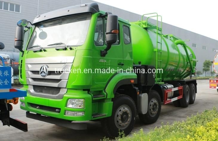 Sinotruk 8*4 New Design Factory Supply Vacuum Cleaner Truck with High Quality