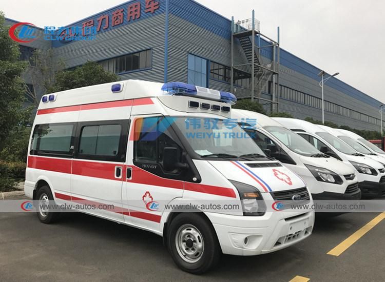 Ford High-Roof Monitoring Negative Pressure Ambulance Vehicle Emergency Rescue Patient Transport Ambulance