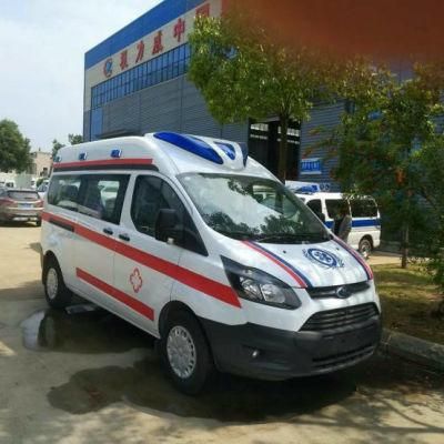 Brand New China Ford Gasoline Transport Monitor Ambulance ICU Car