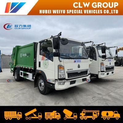 Sinotruk HOWO 6cbm Waste Collection Garbage Truck