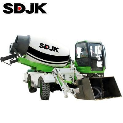 Mini 4.0 Cubic Meters Concrete Mixers 4 Wheels Drive Factory