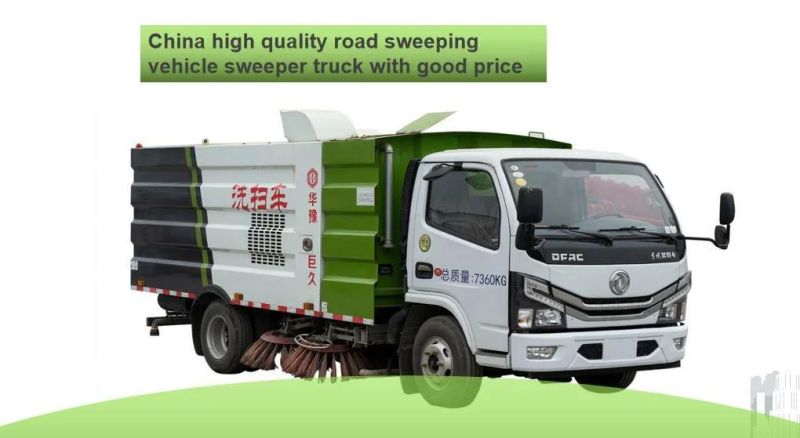 10m3 Washing Cleaning Sweeping Brushe Street Road Sweeper