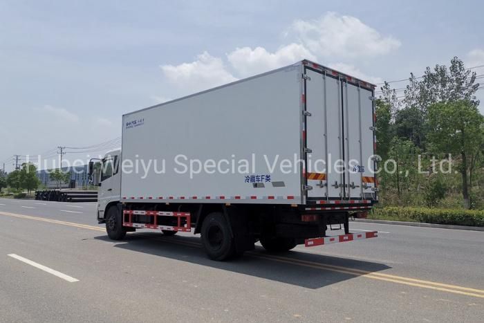 China Factory Price 8t 9t 10t Refrigerator Food Transport Freezer Vehicle Refrigerated Box Van Truck