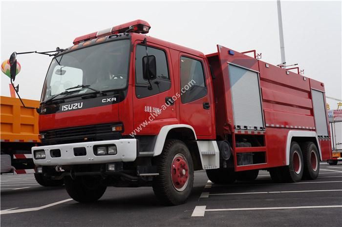 Isuzu 6X4 Emergency Fire Truck 8tons Water and Foam Tank Fire Rescue Truck Fire Fighting Truck