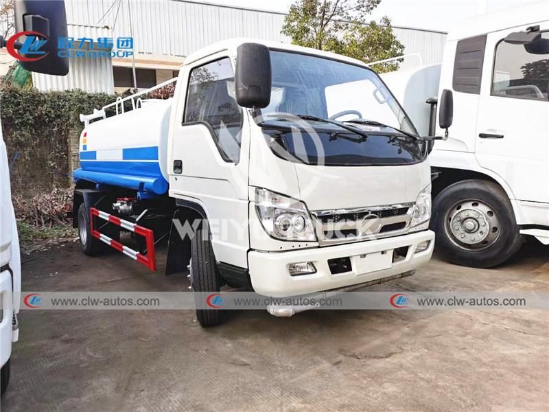 Foton 5000liters 5cbm 5tons Water Bowser Truck Water Sprinkler Truck Water Delivery Truck