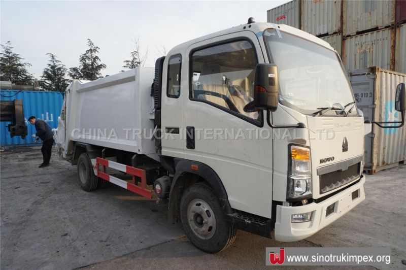 Sino HOWO 5m3 Compress Garbage Truck