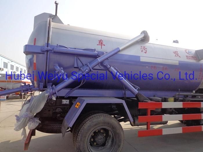 8000L Vacuum Septic Sewer Suction Truck 10tons Dongfeng Gully Emptier Tanker for Vietnam