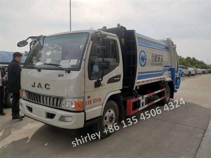 JAC Isuzu 8cbm 6tons Municipal Waste Compactor Collection Truck Garbage Refuse Compactor Truck
