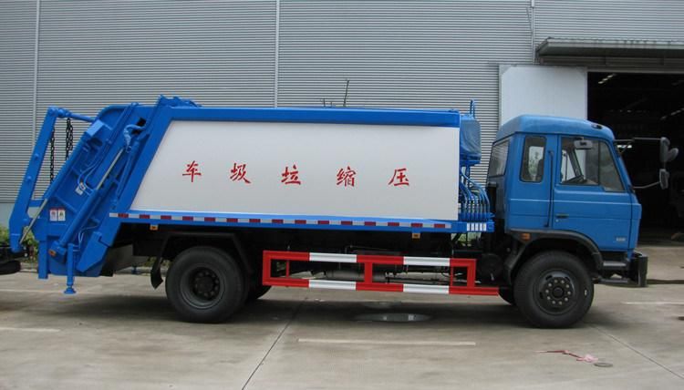 Factory Supplied Dongfeng 4X2 12cbm Garbage Compactor Trucks for Sale with Swing Arm