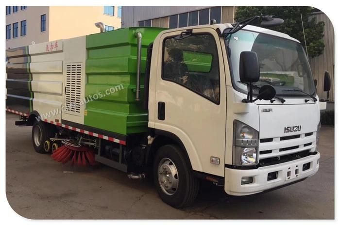 Isuzu Street Cleaning Sweeping and Washing Truck 5m3 Water Tank and 4m3 Garbage Tank