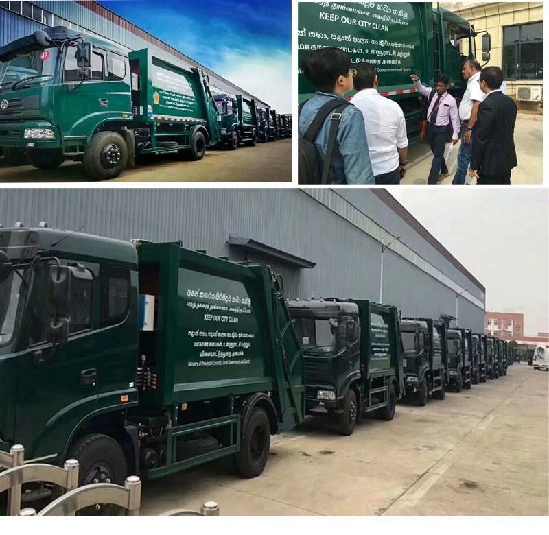 FAW Seal Type Rear Loaded Refuse Collection Self-Loading Garbage Truck