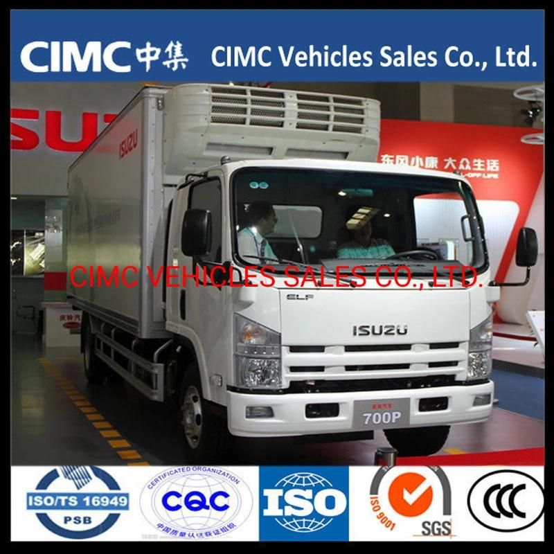 China Isuzu 700p Nqr 6 Wheeler Freezer Van with Thermo King