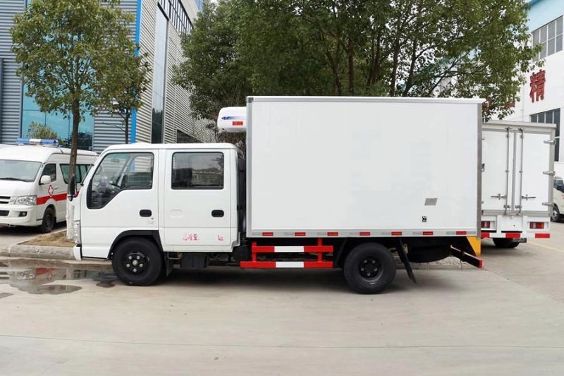 Japanese Brand Isuzu 4X2 Diesel Engine Refrigerated Teuck Optional Refrigerated Temperature 4m Length Length Van Cooling Box Truck