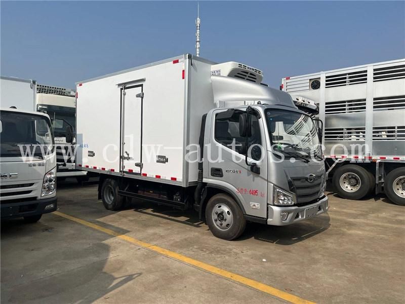High Quality Foton Forland 4X2 Refrigerated Truck 3tons 5tons Refrigerator Freezer Van Truck with Thermo King Freezer Unit