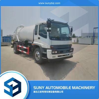10cbm I Suzu Fecal Suction Tanker Truck with High Pressure for Sale