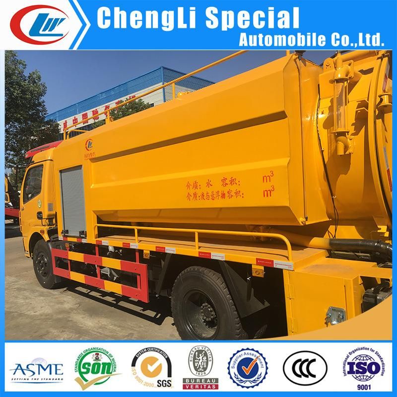 4X2 Combined Jetting Cleaning Sewage Suction Truck