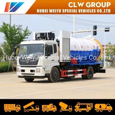 Chengli 4*2 15cbm Vacuum Suction Truck with Water Tank Sewer Flush Truck Wastewater Suction Truck