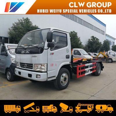 Dongfeng 4cbm Roll off Container Hook Lift Garbage Truck