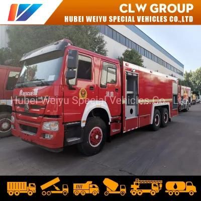 HOWO 6X4 Fire Rescue Water and Foam Tank Truck Fire Fighting Truck Emergency Fire Engine Fire Pumper Trucks