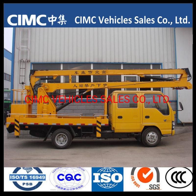 Isuzu Npr 4kh1 Mounted Aerial Work Platform Manlift 16m Pick up Truck