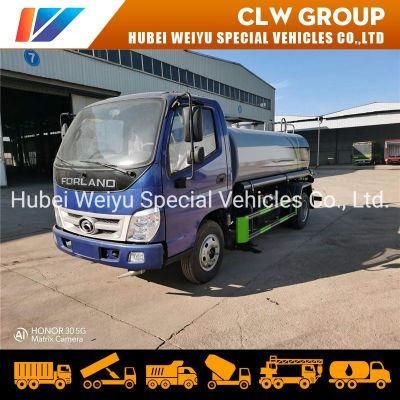 Foton Forland 10000liters 10cbm 10tons Water Sprinkler Truck Water Spraying Truck with High Pressure Water Cannon