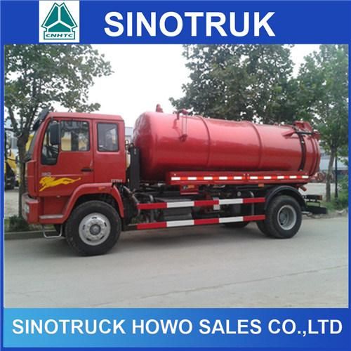 HOWO 15cbm Sewage Suction Tank Truck Price