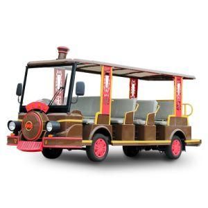 Electrical Sightseeing Bus Tourist Shuttle Car for Sale (DN-14B)