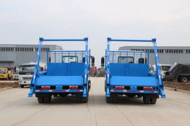 10cbm Dongfeng Refuse Rubbish Collection Truck Swing Arm Container Garbage Trucks