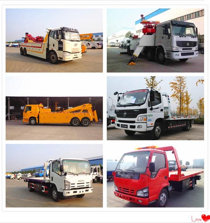 Dongfeng HOWO Isuzu 5tons 8tons Wrecker Pick up/Towing Truck for Road Recovery
