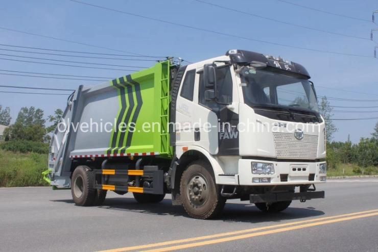 FAW 4X2 14cbm 12ton Compression Refuse Garbage Waste Compactor Truck