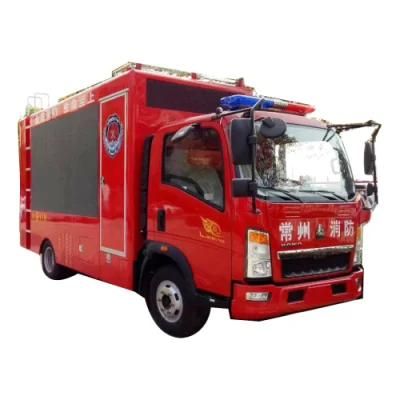 HOWO Light Fire Digital Mobile Billboard Truck for Sale