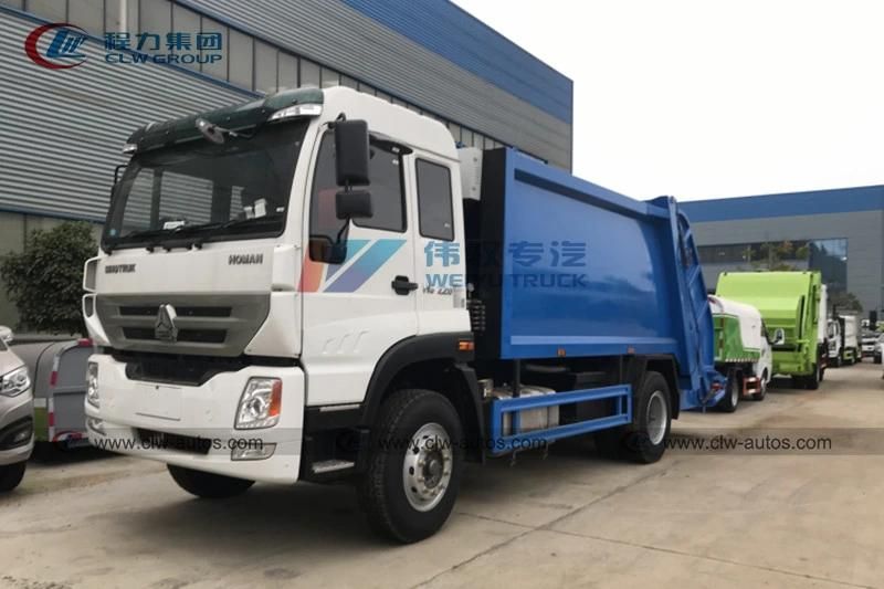 Sinotruk Homan 4X2 Rhd 12 Cbm 220HP Sanitation Commercial Garbage Compactor Truck