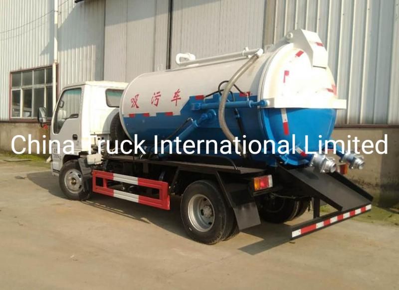 Isuzu Npr 600p 4*2 120HP Vacuum Suction Tanker Truck