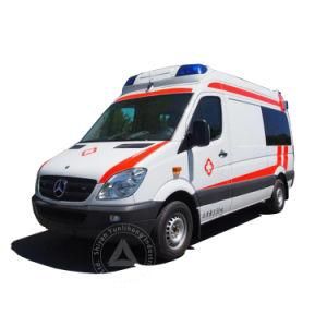Mercedes Benz Chassis LHD Ylh324 Middle Roof Auto Transmission Petrol (Gasoline) Engine Hospital ICU Transit Medical Clinic Ambulance