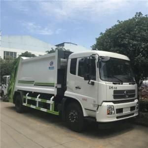 12 Cubic 190HP Dongfeng 4X2 Rear Load Refuse Garbage Compacted Truck