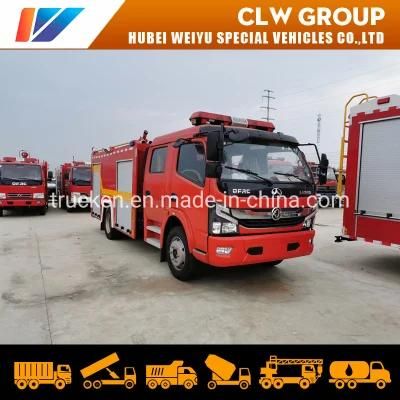 Dongfeng 4X2 6 Wheels Wheeler 5000L Rescue Emergency Fire Engine Fighting Truck