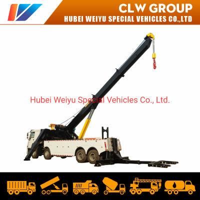 Sinotruk HOWO 8X4 50tons Full Rotator Bus Breakdown Car Towing Truck Emergency Road Rescue Recovery Wrecker Truck for Sale