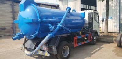 Low Price 4X2 4cbm Sewage Suction Truck with Chinese Brand Engine