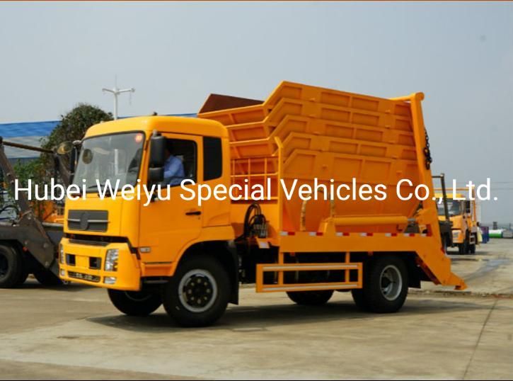 12cbm 6wheel Swing-Arm Type Garbage Truck Skip Loader Refuse Truck for Sale