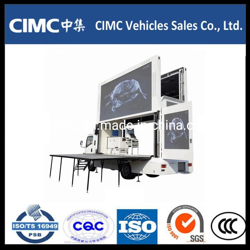 Isuzu 700p 4HK1 LED Screen Billboard Advertising Mobile Truck Display