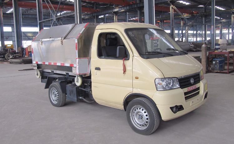 Refuse Collection Transport Hook Lift Dongfeng 3cbm 5cbm Hooklift Garbage Truck