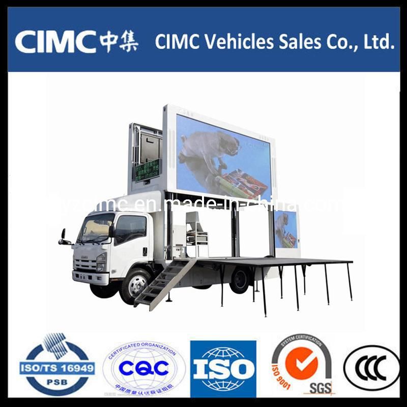 Isuzu 700p 4HK1 LED Screen Billboard Advertising Mobile Truck Display