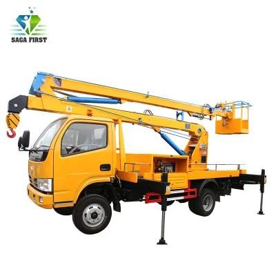 16m High Platform Altitude Operation Truck Mounted Boom Lift