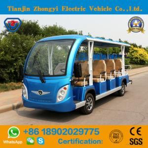 Hot Sale 14 Seater off Road Electric Sightseeing Car with Ce Certificate