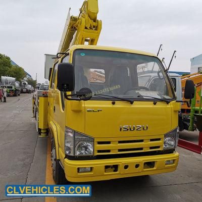 Isuzu 35kv Insulation Telescopic Type Aerial Bucket Boom Truck