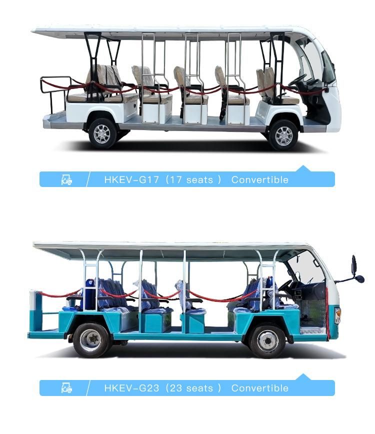 Hotel Amusement Park Haike Container (1PCS/20gp) Sightseeing Electrical Buses Electric Bus