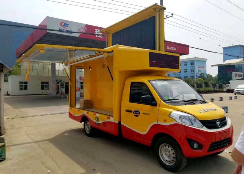 Good Quality P4 P5 P6 LED Advertising Truck with Stage and Lifting