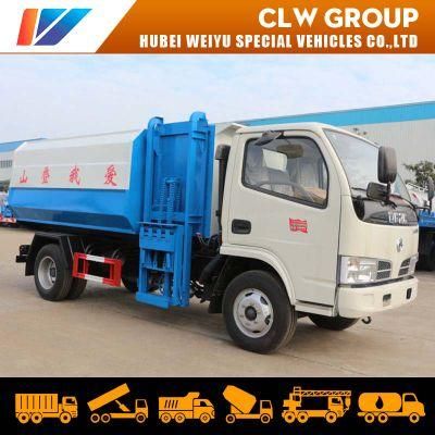 Dongfeng 4X2 5cbm Side Loading Waste Removal Truck Compactor Garbage Truck