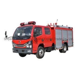 Over 50m Fire Monitor Range 4*2 Left Steering Double Cabin 5 Seats Firefighter Truck