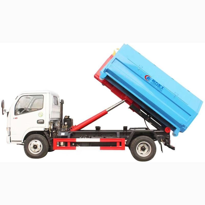 Foton Forland Hook Lift Container Mini 3tons Side Loader Garbage Truck